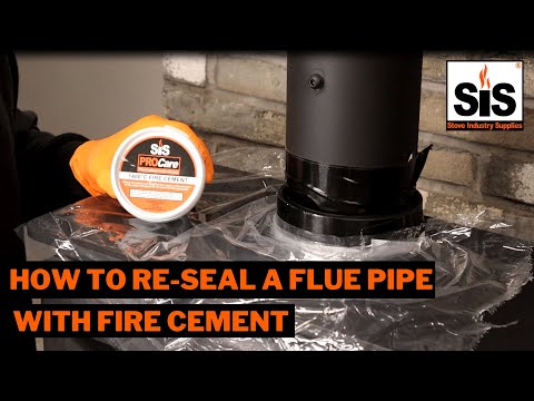 How to re-seal your flue pipe with fire cement | Stove Industry Supplies