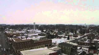 preview picture of video 'DJI Aerial downtown Oak Harbor, Ohio winter'