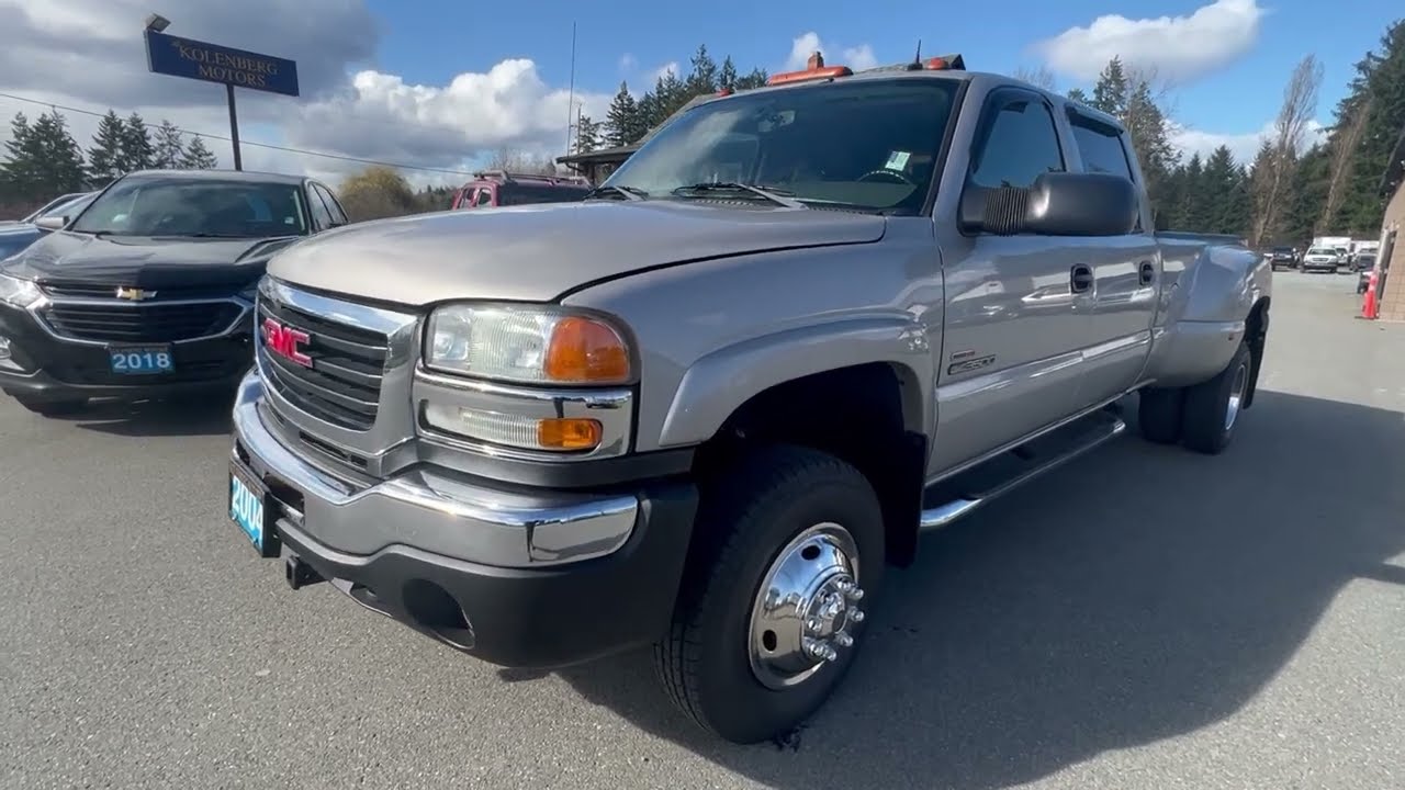 2004 GMC SIERRA 3500 CREW CAB SLT LONG BOX ...