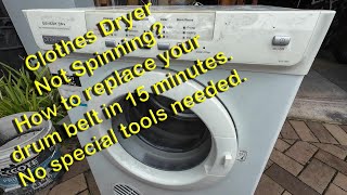 Electrolux Dryer Drum Not Spinning? Do-It-Yourself Belt Change - Fast, Easy, Cheap