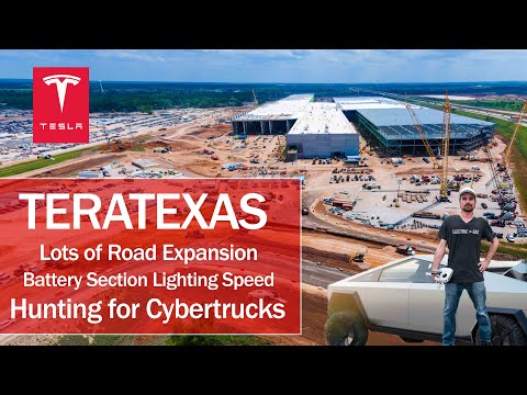 #Tesla #TeraTexas Construction Update - 4680 Production Factory - Searching for my #Cybertruck