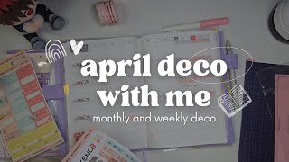 2026 april hobonichi cousin planner deco with me | birthday month & pink theme | monthly decorate