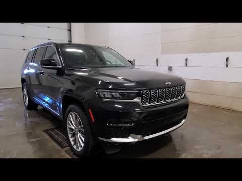 2023 Jeep Grand Cherokee L Summit 4x4 in Black for sale at Indian Head Chrysler Dodge Jeep Ram Ltd. in Indian Head, SK