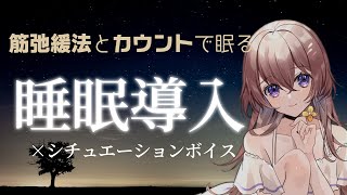 【睡眠導入】心地の良い入眠を。眠りの宅急便。筋弛緩法とカウントでぐっすり眠れる【ボイス　ASMR】