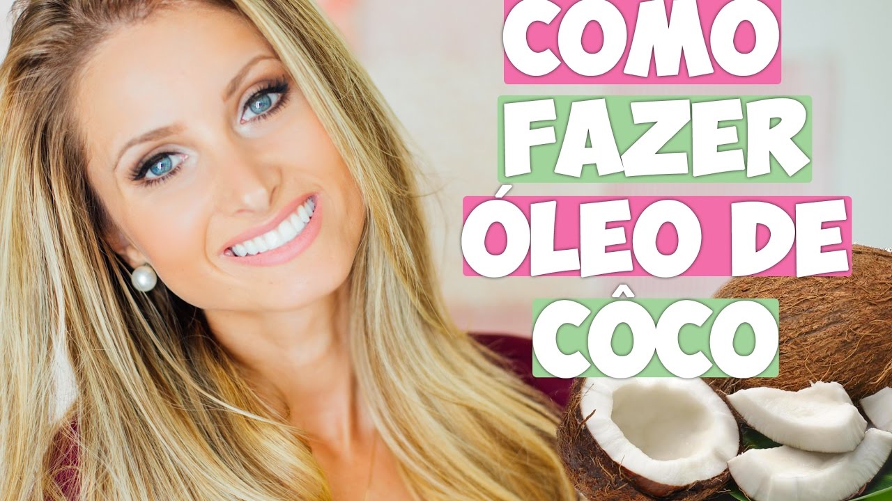 COMO FAZER ÓLEO DE COCO EXTRA VIRGEM, PRENSADO A FRIO, EM CASA!!🌴 | Coconut oil
