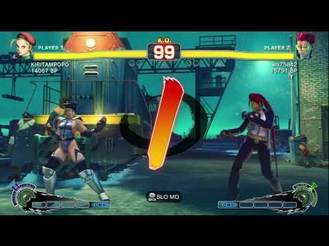 Haitani [Viper] vs KIRITAMPOPO [Cammy] 1/2 SSF4 Japanese Online Ranked Matches - TRUE-HD