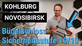 KOHLBURG Sicherheits- Bügelschloss Novosibirsk: 10/10 Sicherheitsstufe und große Flexibilität