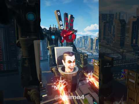 Titan Speakerman and Cameraman vs Skibidi Toilet and Spider-Man Running with Friends