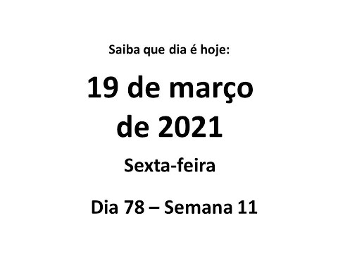 19 de março de 2021