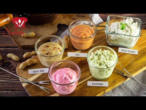 5 schnelle FONDUE SOßEN 🎆 für Silvester I Dips zum Grillen I Low Carb Rezepte