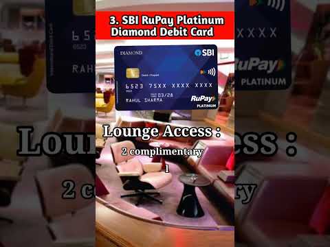 TOP 5 SBI AIRPORT LOUNGE DEBIT CARDS 2025 #shorts #ytshorts #shortsfeed #viral #viralvideo #sbi
