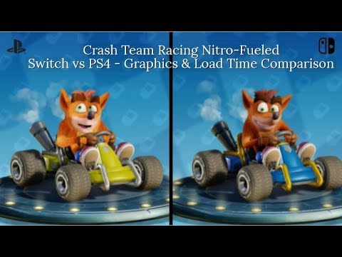Crash Team Racing Nitro-Fueled | Switch vs PS4 - Graphics & Load Time Comparison