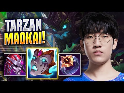 TARZAN IS SO CLEAN WITH MAOKAI! - LNG Tarzan Plays Maokai JUNGLE vs Karthus! | Preseason 2023