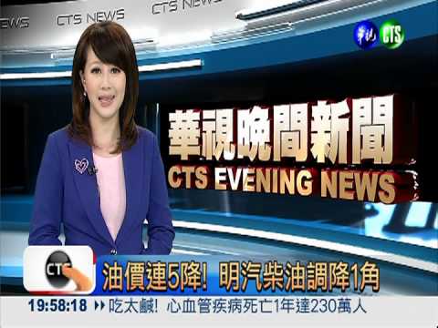 油價連5降! 明汽柴油調降1角