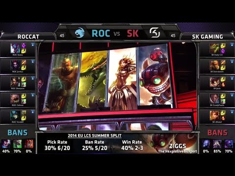 ROCCAT vs SK Gaming | S4 EU LCS Summer 2014 Week 2 Day 1 | ROC vs SK W2D1 G4