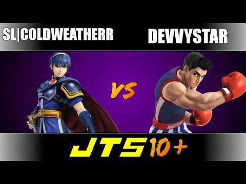 JTS 10 Plus SL|ColdWeatherr (Marth) vs DevvyStar (Little Mac) Round 5 Losers