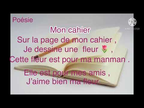 Poésie MON CAHIER