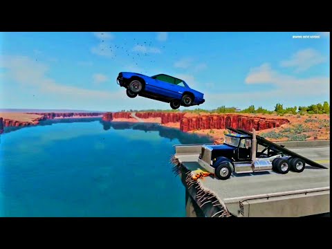 Reverse Cars vs Broken Bridge Crashes - BeamNG Drive || Broken Bridge