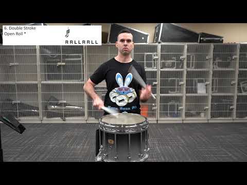 Double Stroke Roll - Rudiment Example (clean breakdown)