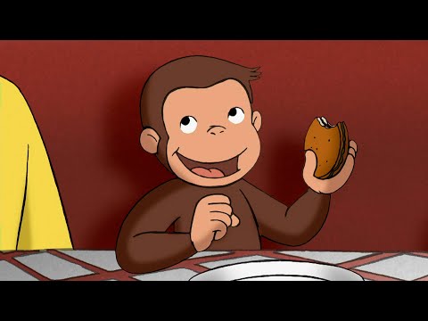 Capa de George aprende a fazer hambúrguer | George, o Curioso | Desenhos Animados em Português