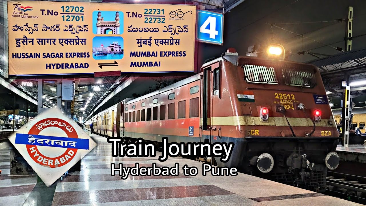 Watch video 22731 HYB-CSMT SF EXP : Hyderabad to Pune : Train Journey : BZA WAP4 : Indian Railways Now 22731 HYB-CSMT SF EXP : Hyderabad to Pune : Train Journey : BZA WAP4 : Indian Railways
