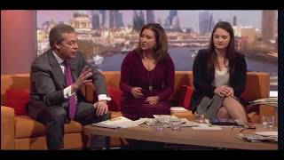 Nigel Farage Ruining Lefty Snowflakes on Trump