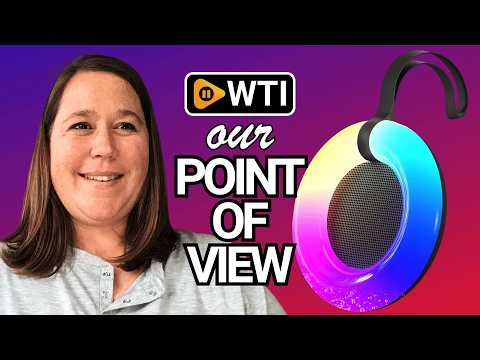 IPX7 Waterproof Speaker with Dynamic LED Light - WTI product video review
