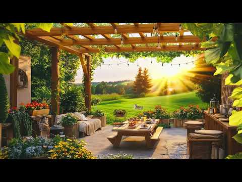 Sweet Summer Jazz🌥️ Relaxing Jazz Instrumental Music & Cozy Coffee Shop Ambience to Work,Study,Focus