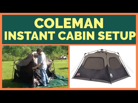 Coleman Instant Cabin Tent (6-person) - Quick Assembly Demonstration
