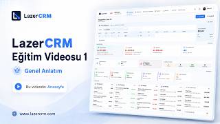 LazerCRM Nasıl Kullanılır? | Eğitim 1: Genel Bakış ve Anasayfa