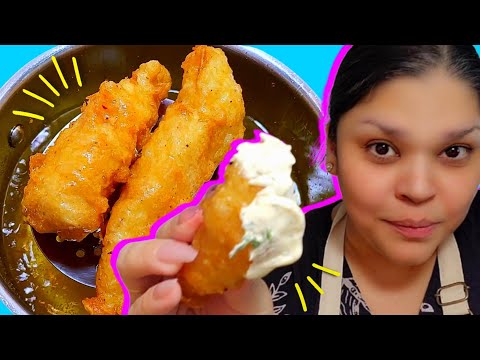 I double fried crispy battered fish for extra crunch! Fried Fish + Tartar Sauce