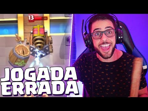 JOGADA ERRADA NO CLASH ROYALE 