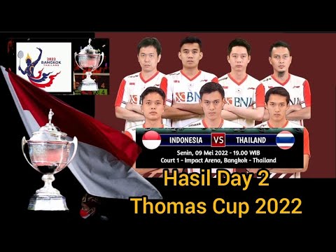 Hasil Thomas Cup 2022 | Indonesia VS Thailand | Jadwal Pertandingan Group A
