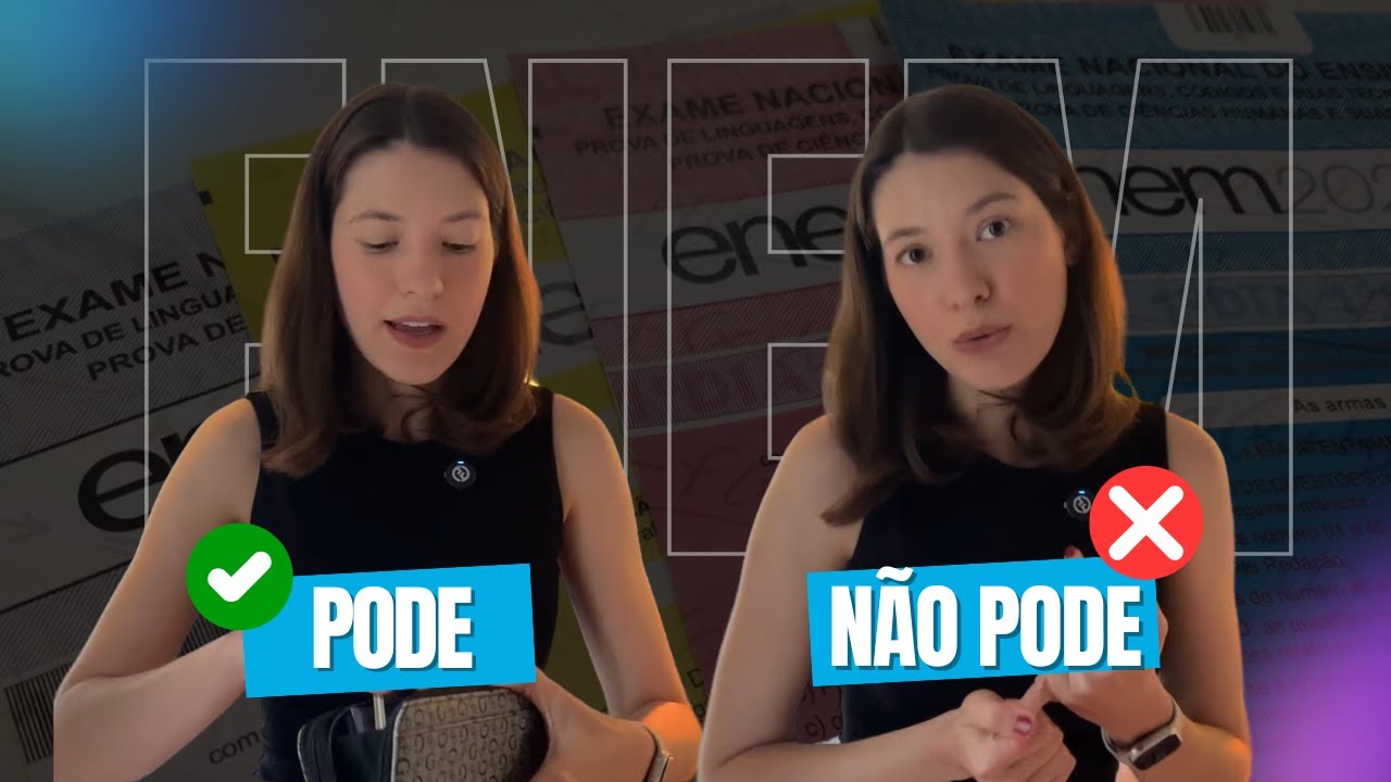 O que levar para o ENEM 2024: CHECKLIST COMPLETO de itens permitidos e proibidos!