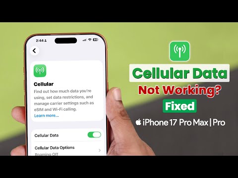 Fix- Cellular data not working on my iPhone 17 Pro Max | Pro