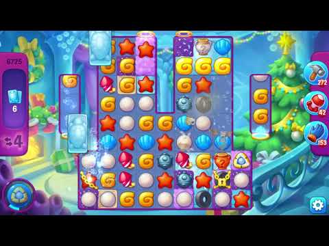 Fishdom 6725 Super Hard Level - 14 moves - NO BooSTERS
