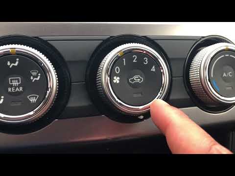 SUBARU CROSSTREK - HEATER AND AIR-CONDITIONING CONTROLS - HOW TO