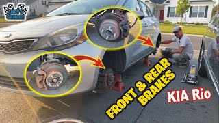 How To Replace Front And Rear Brakes - Kia Rio (Andy’s Garage: Episode - 427)