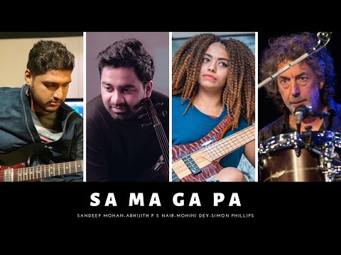 SA MA GA PA -Abhijith & Sandeep ft.Simon Phillips Drums & Mohini Dey Bass Guitar New Song|FusionJazz