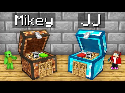 EPIC Minecraft Base Battle: JJ vs Mikey - SHOCKING Secret Chests!