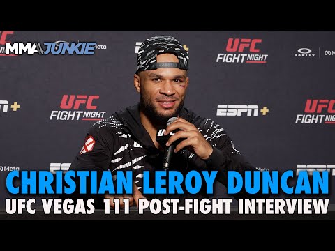 Christian Leroy Duncan wants to show 'scary' evolution vs. ranked name in London | UFC Vegas 111