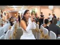 Свадебное видео - Дочь-невеста поет песню для папы свадьба 