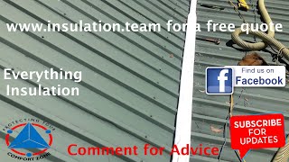 How I use a custom made flat pipe to pump cellulose fibre insulation under the iron   trim deck of a