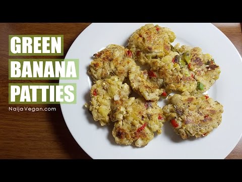 How to make green banana and plantain patties/ vegan burgers - Naija Vegan
