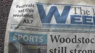 Daily Star  Newspaper Oneonta , N.Y. - Woodstock review