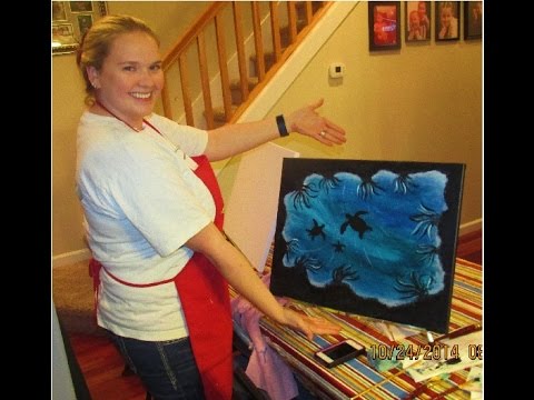 Cari's "Honu Maui Sea Turtles" PaintnpARTy.com