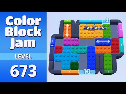 Color Block Jam Level 673 | Every Puzzle Solved! 🎯