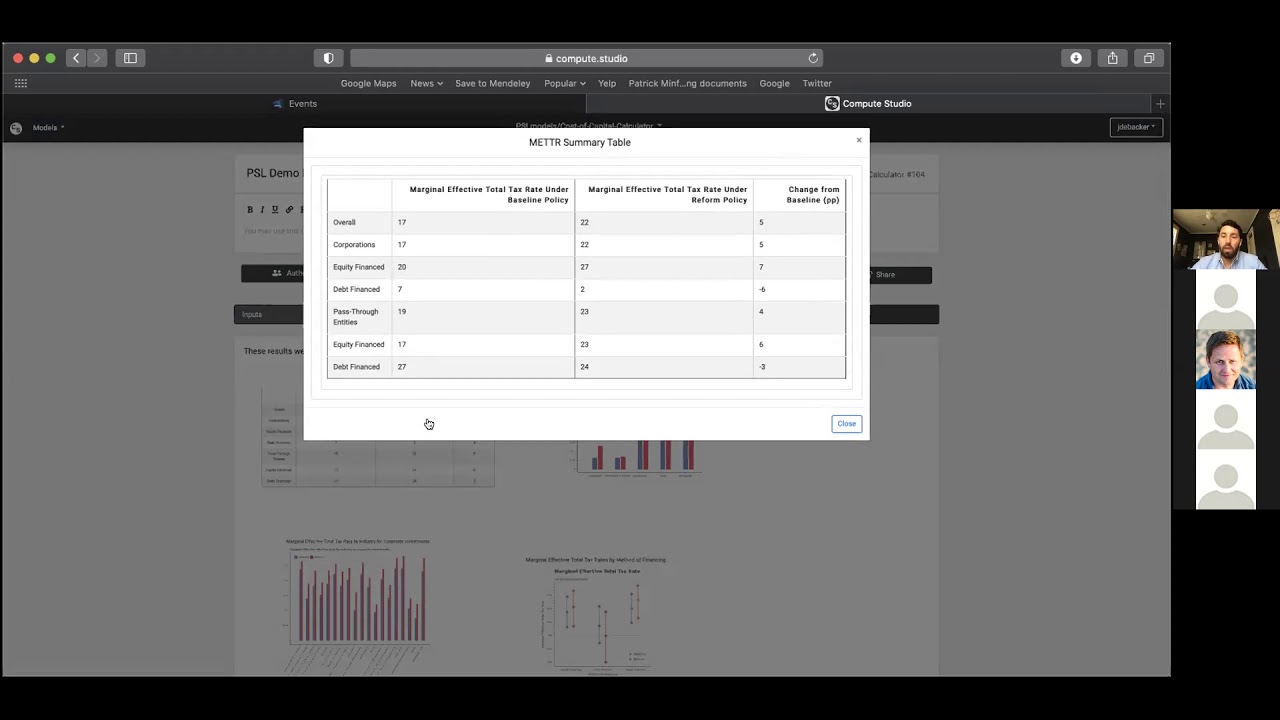 PSL Demo Day 3: How to use Cost-of-Capital Calculator with Jason DeBacker