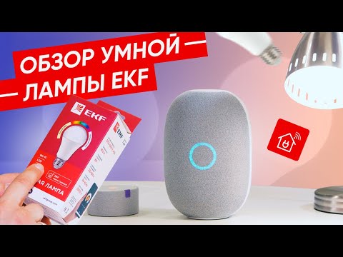 Обзор умной лампы EKF Connect E27 RGBW 8W | Управление голосом