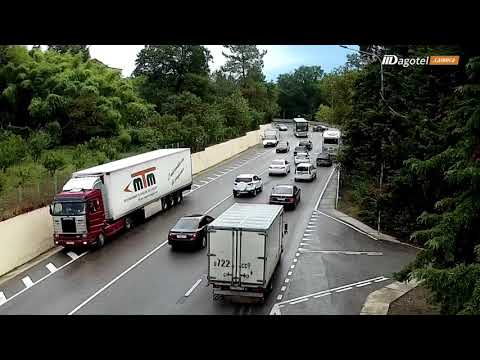 Удар прицепом на перевале в Дагомысе